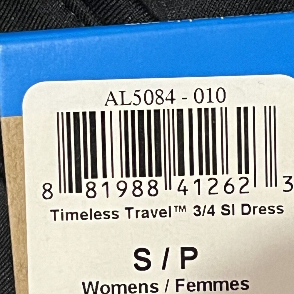 Columbia Dress Timeless Travel Black Pullover 3/4 sleeve - Size Small - NWT - Picture 5 of 5